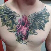 man chest tattoo