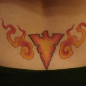 Lower Back Tattoos Fire Phoenix