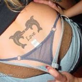 lower back tattoo  Dolphin