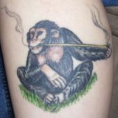 tatuaż małpy