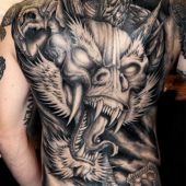 Dragon Tattoo for men all back