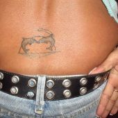 lower back tattoo  Dolphins
