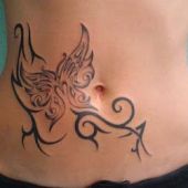 sexy tribal butterfly tattoo designs