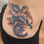 fairy side tattoo
