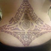 lower back tattoos aztec