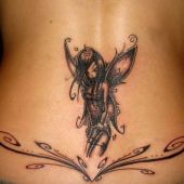 lower back tattoos sexy fairy