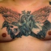 men chest tattoo