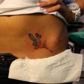 fairy stomach tattoo