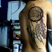 Dreamcatcher back tattoo