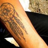 Dreamcatcher tattoo on hand