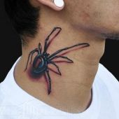 spider 3D tattoo