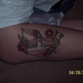 Zodiac Tattoo On Thigh Beautiful