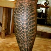 Biomechanic tattoo leg 3D