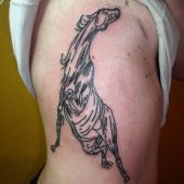 tatuaż konia na boku