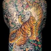 full back tattoo tiger