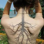 back tattoo tree