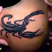 tatuaż skorpion 3D