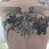 dark angel back tattoo