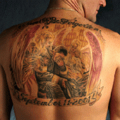 tatuaż 11 września 2001