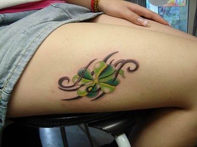 Girl Flower Tattoo Designs 
