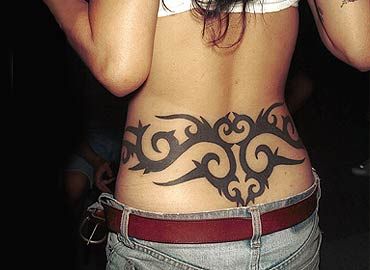 Lower Back Tattoo tribal