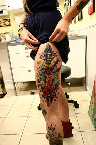 thigh tattoo designs